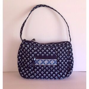 Vera Bradley Nantucket navy dark blue and white shoulder bag